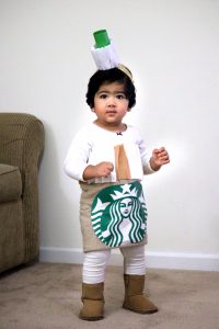 Diy Starbucks Theme Halloween Costume For Family Of Three Jinscribe